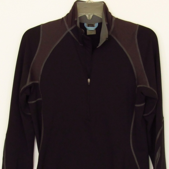 REI Black/Gray Half-Zip Performance Stretch Jacket M - Picture 2 of 5